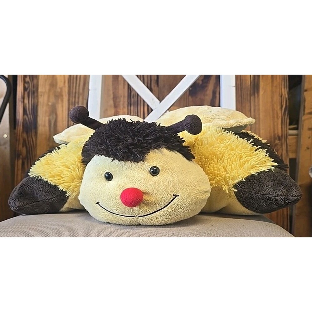 Pillow Pets Bee Original 2010 Tag Bumbly Bumble Bee 18" Plush Gifts Retired